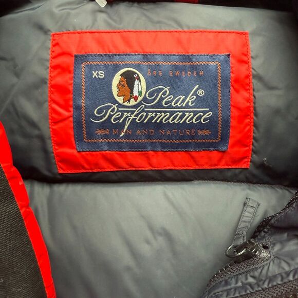 VINTAGE PEAK PERFORMANCE 365 R&D DOWN PUFFY VEST PERTEX MENS XS - Picture 2 of 14